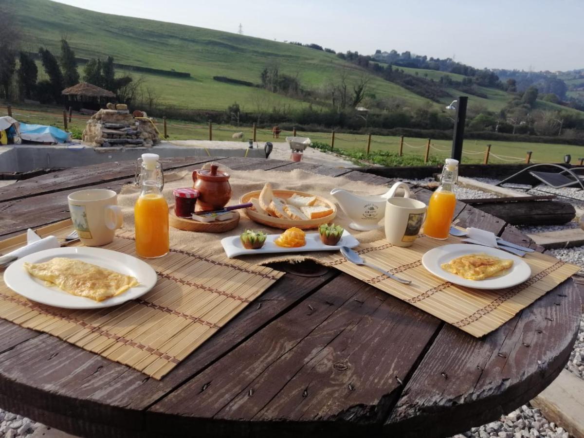 Glamping Quintana Hotell Gijón Eksteriør bilde